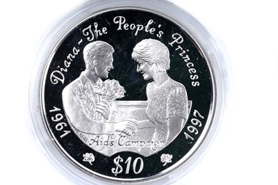 Lot 355 - Eleven silver proof coins, Diana Princess of Wales