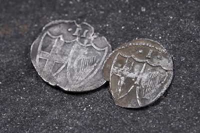 Lot 349 - A Commonwealth halfgroat and penny