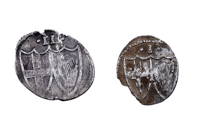Lot 349 - A Commonwealth halfgroat and penny