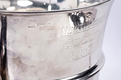 Lot 181 - A George V silver trophy cup and cover
