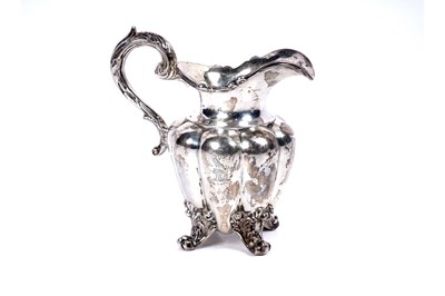 Lot 184 - An early Victorian silver three-piece tea set