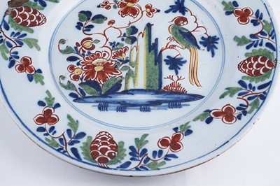 Lot 401 - Three Lambeth Delftware chargers