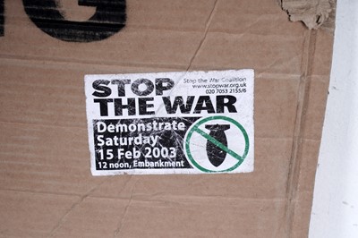 Lot 104 - BANKSY - Grim Reaper | spray paint on cardboard