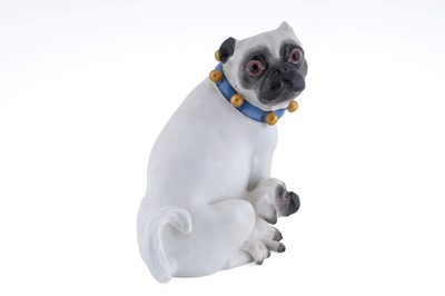 Lot 462 - A Meissen pug