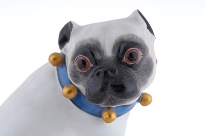 Lot 462 - A Meissen pug