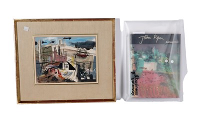 Lot 70 - John Piper - Tin Mines Near Redruth | mixed media; watercolour, ink, and pastel
