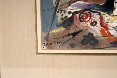 Lot 70 - John Piper - Tin Mines Near Redruth | mixed media; watercolour, ink, and pastel