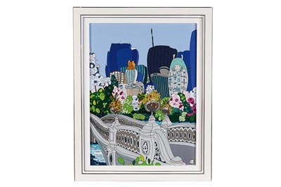 Lot 103 - Dylan Izaak - Bridge in Central Park | oil