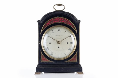 Lot 570 - John Thwaites, Clerkenwell, London: a George III brass bound musical bracket clock