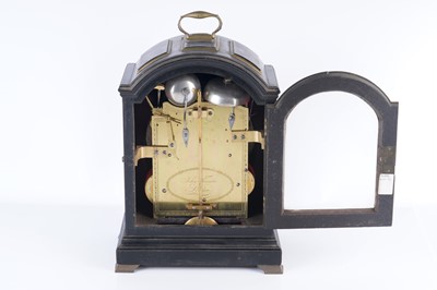 Lot 570 - John Thwaites, Clerkenwell, London: a George III brass bound musical bracket clock