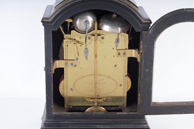 Lot 570 - John Thwaites, Clerkenwell, London: a George III brass bound musical bracket clock