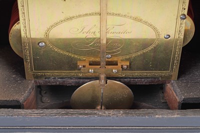 Lot 570 - John Thwaites, Clerkenwell, London: a George III brass bound musical bracket clock