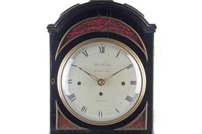 Lot 570 - John Thwaites, Clerkenwell, London: a George III brass bound musical bracket clock