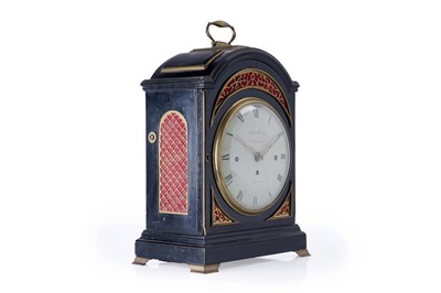 Lot 570 - John Thwaites, Clerkenwell, London: a George III brass bound musical bracket clock