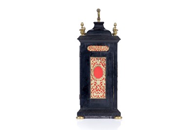 Lot 580 - Alexander Warfield, London: a late 17th Century ebonised and gilt metal table clock