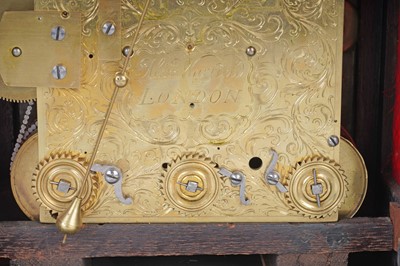 Lot 580 - Alexander Warfield, London: a late 17th Century ebonised and gilt metal table clock