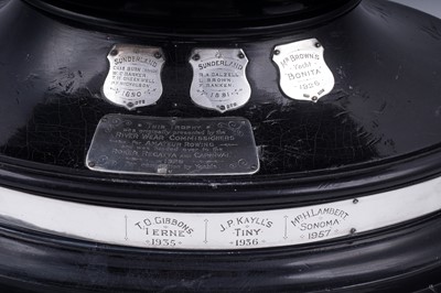 Lot 210 - A late Victorian large silver trophy cup