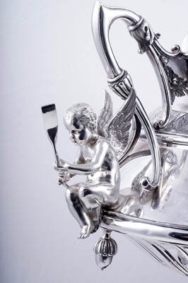 Lot 210 - A late Victorian large silver trophy cup