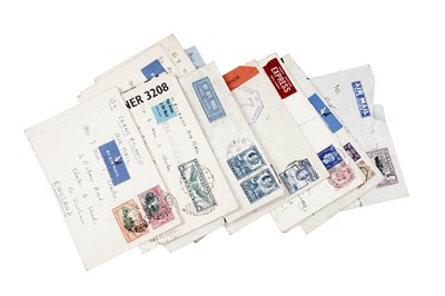 Lot 431 - The George Cross recipient interest: a collection of World stamps and Air Mail covers