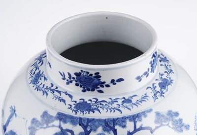 Lot 301 - A Chinese blue and white jar