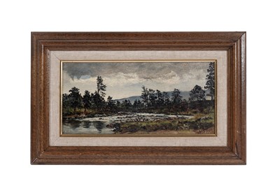 Lot 374 - George Sherwood Hunter - "Pastoral Scene with Sheep, Aberdeenshire"; and Glen Dee | oil