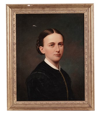 Lot 321 - British 19th Century school - Portrait of a lady | oil