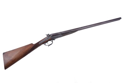 Lot 507 - A 19th Century double barrel breech loading pin-fire shotgun by Trulock & Harriss