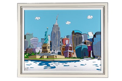 Lot 102 - Dylan Izaak - New York Skyline | oil
