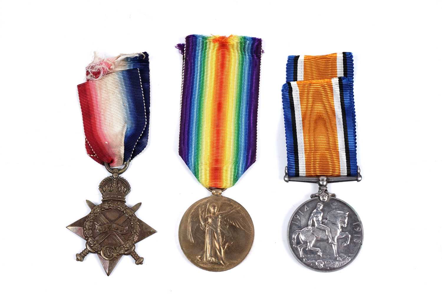 Lot 16 - A First World War trio medal group