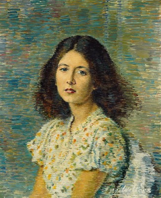 Lot 269 - Evan Walters - Portrait of Menna | oil