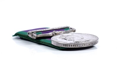 Lot 55 - Queen Elizabeth II General Service Medal with Northern Ireland clasp