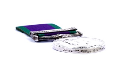 Lot 59 - Queen Elizabeth II General Service Medal with Northern Ireland clasp
