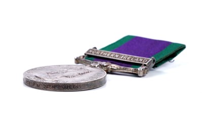 Lot 62 - Queen Elizabeth II General Service Medal with Northern Ireland clasp