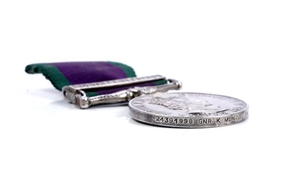 Lot 65 - Queen Elizabeth II General Service Medal with Northern Ireland clasp