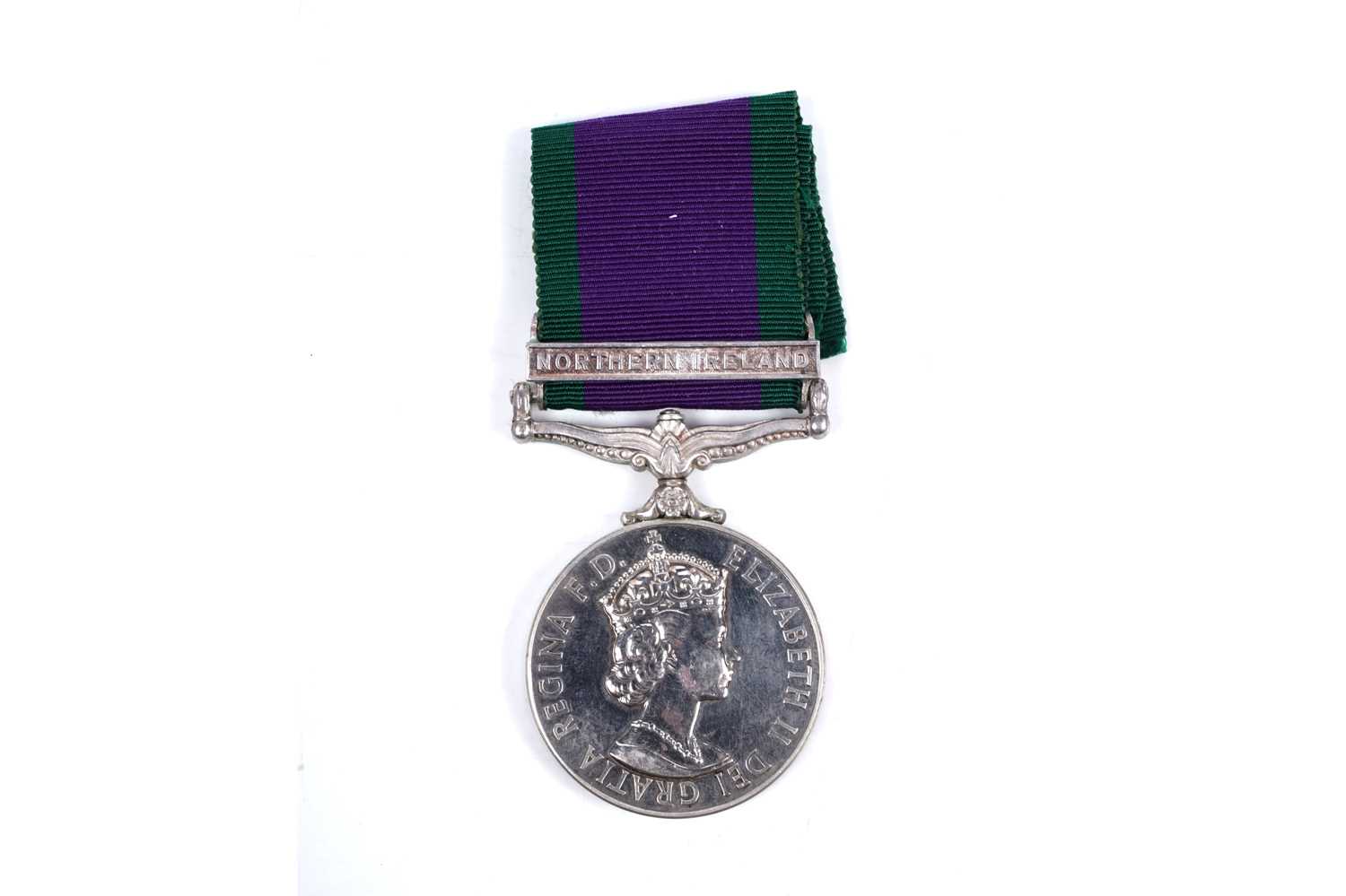 Lot 69 - Queen Elizabeth II General Service Medal with Northern Ireland clasp