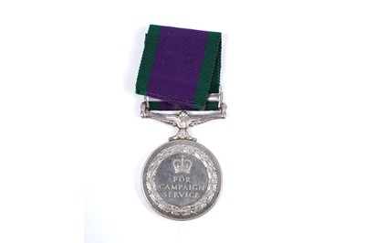 Lot 69 - Queen Elizabeth II General Service Medal with Northern Ireland clasp