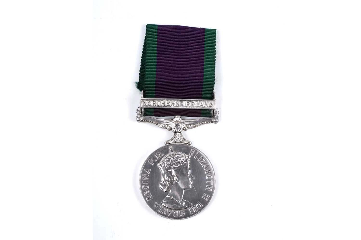 Lot 70 - Queen Elizabeth II General Service Medal with Northern Ireland clasp