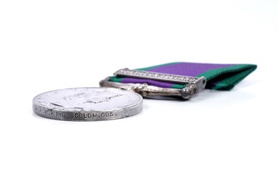 Lot 75 - Queen Elizabeth II General Service Medal with Northern Ireland clasp