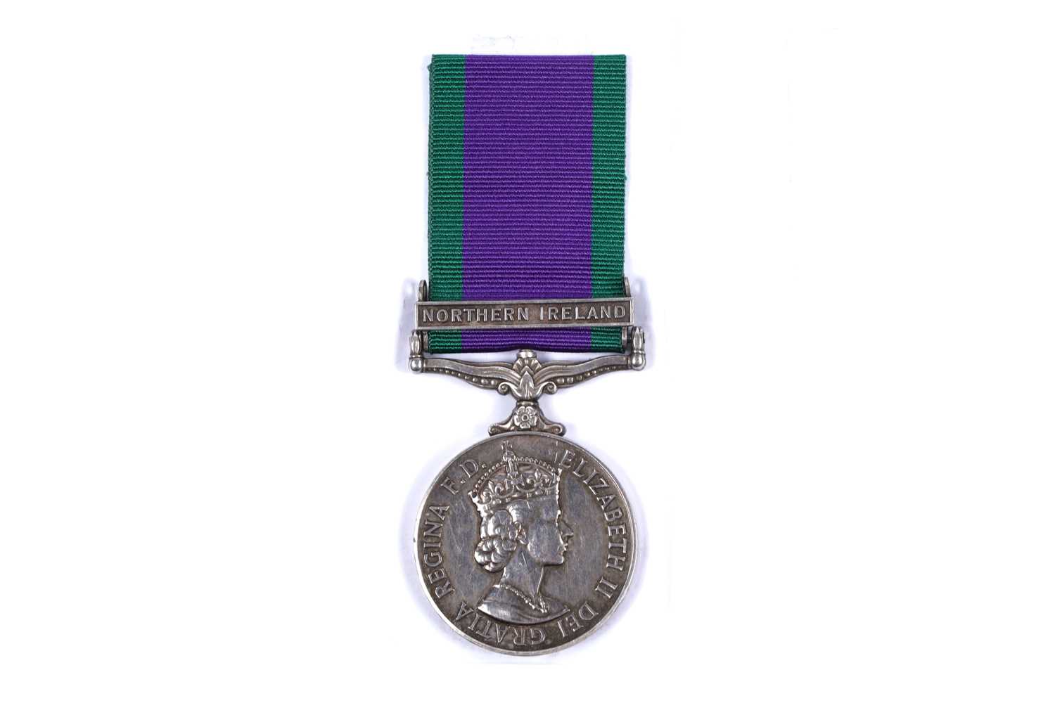Lot 78 - Queen Elizabeth II General Service Medal with Northern Ireland clasp
