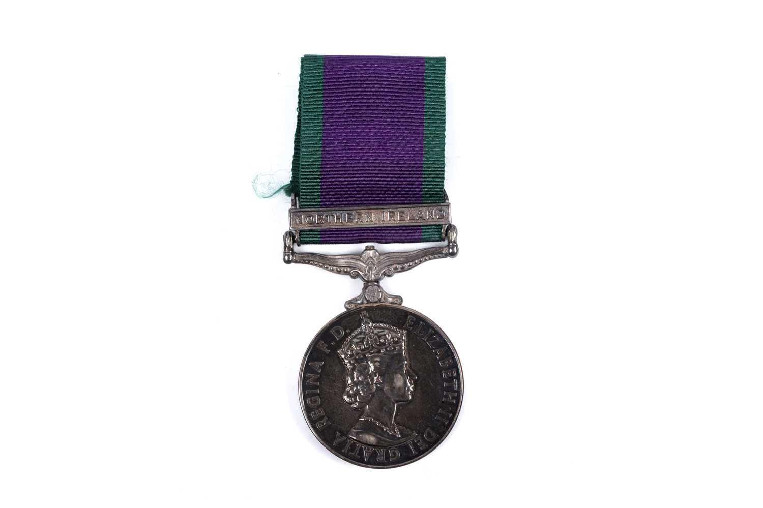 Lot 84 - Queen Elizabeth II General Service Medal with Northern Ireland clasp