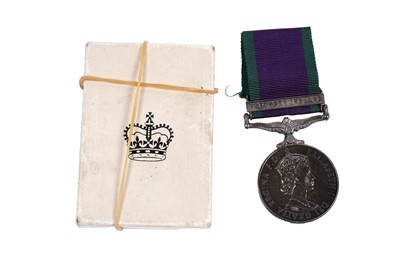 Lot 84 - Queen Elizabeth II General Service Medal with Northern Ireland clasp