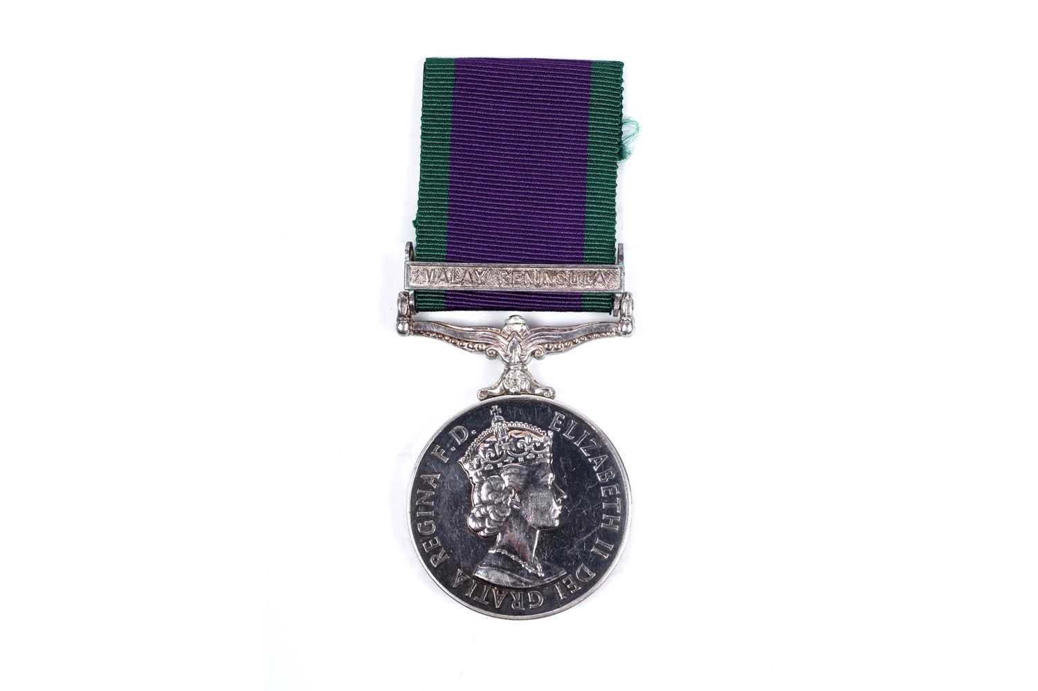 Lot 87 - Queen Elizabeth II General Service Medal with Malay Peninsula clasp