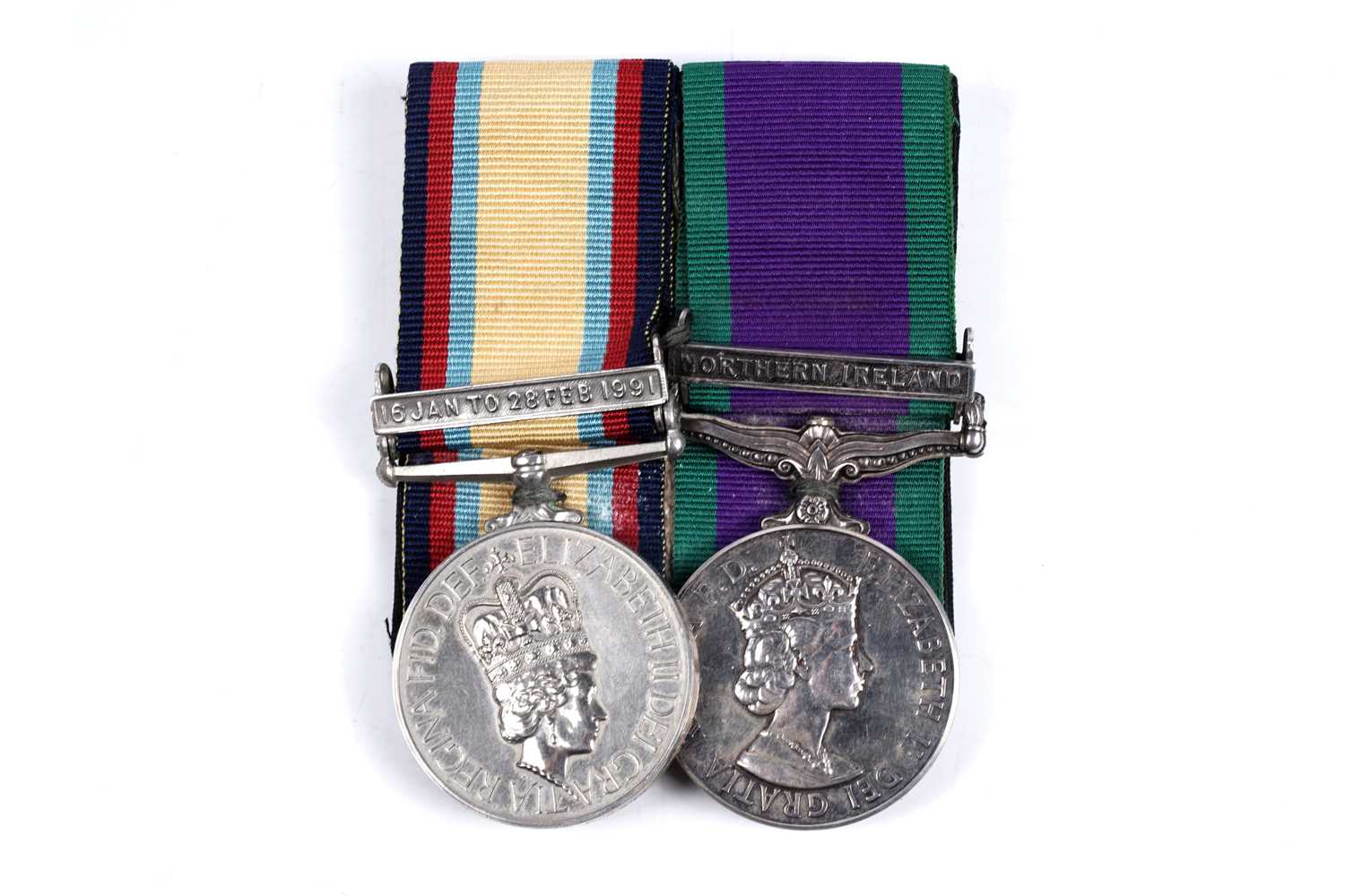 Lot 91 - A pair of Elizabeth II general service medals