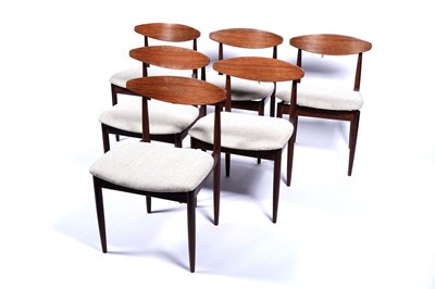 Lot 17 - Ib Kofod-Larsen for G Plan Danish: a set of six teak dining chairs