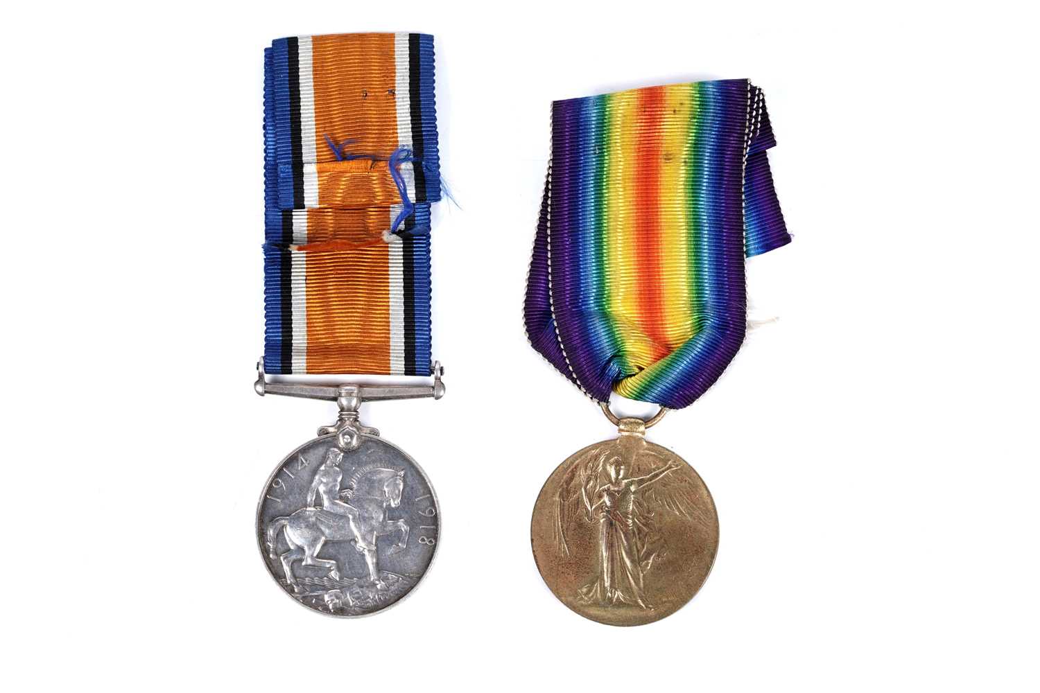 Lot 41 - First World War pair of general service medals