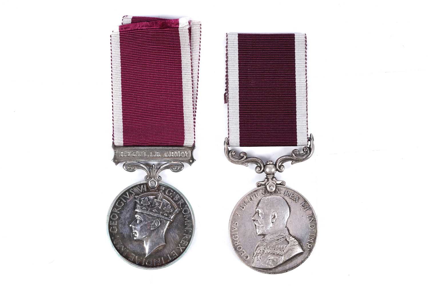 Lot 47 - Two Army Long Service and Good Conduct Medals