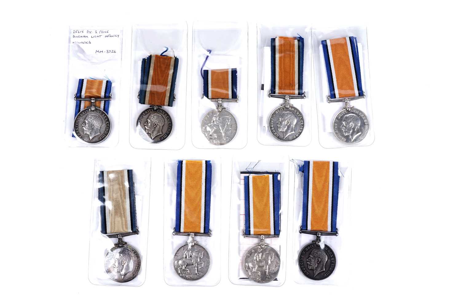 Lot 49 - First World War British war medals, various recipients