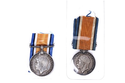 Lot 49 - First World War British war medals, various recipients