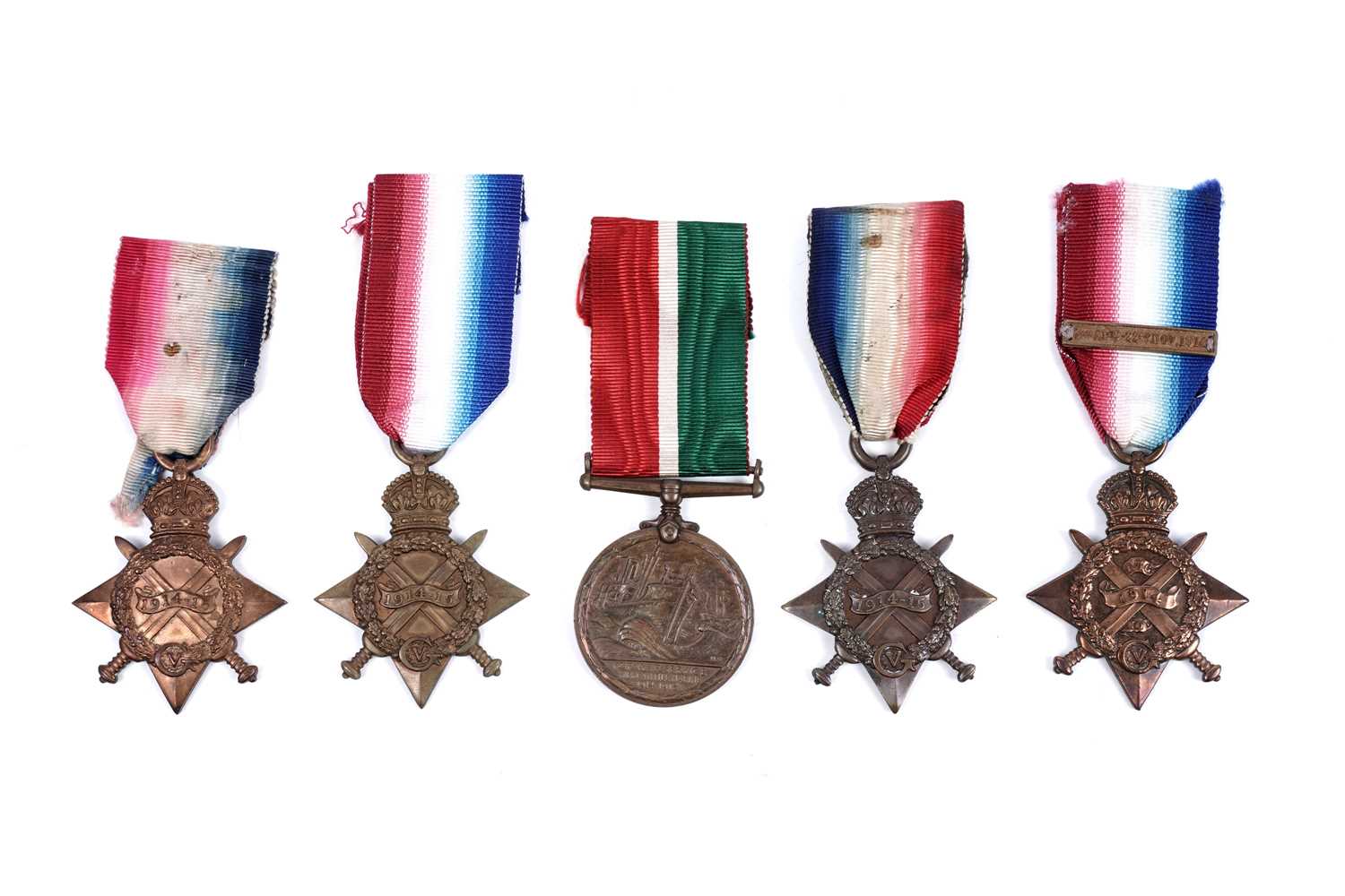 Lot 50 - First World War single medals