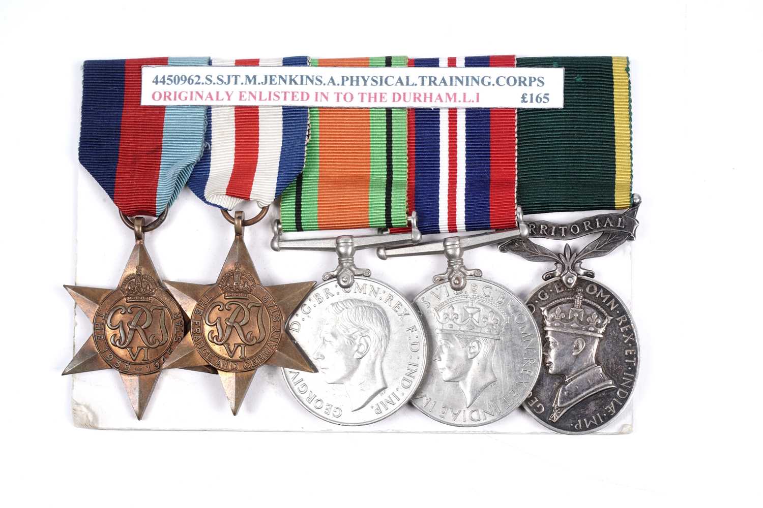 Lot 96 - Second World War territorial medal group